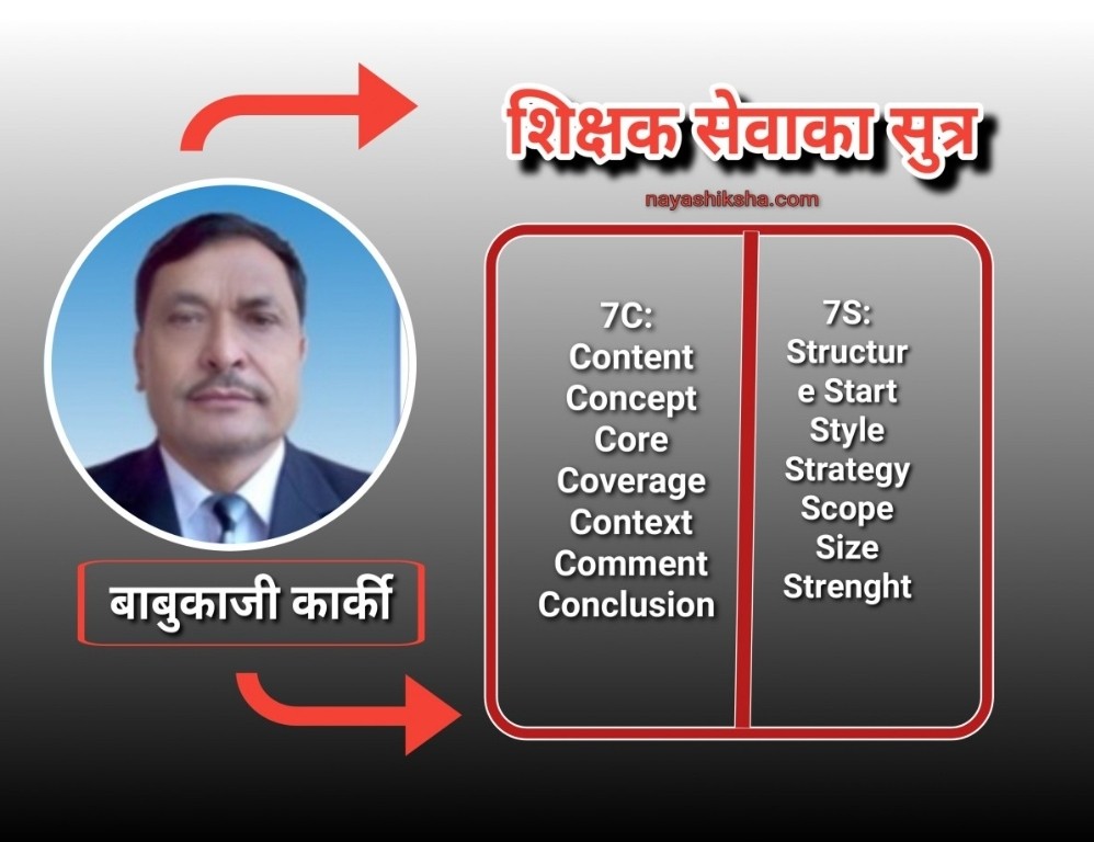 शिक्षक सेवा आयोगमा सफल हुने टिप्स : ७ 'सी' ७ 'एस' ।