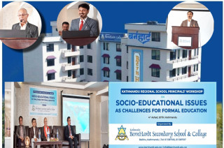 काठमाडौ बर्नहार्ट द्वारा SOCIO- EDUCATIONAL ISSUES बिषयमा बृहत् Workshop कार्यक्रम सप्म्पन्न।