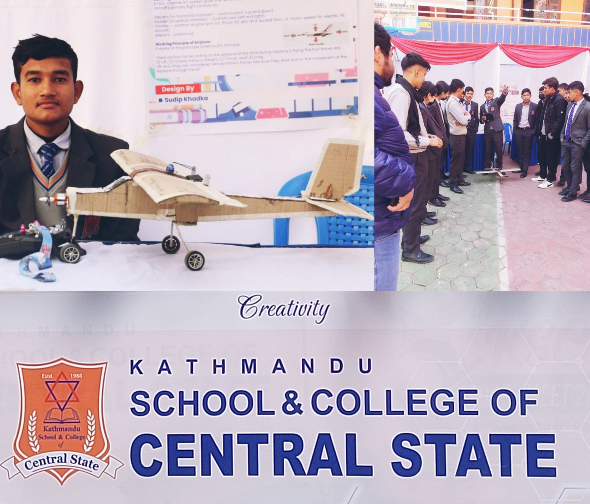 KCCS ले गरेको बिज्ञान प्रदर्शनी सम्पन्न, विद्यार्थीले बनाए जहाज।