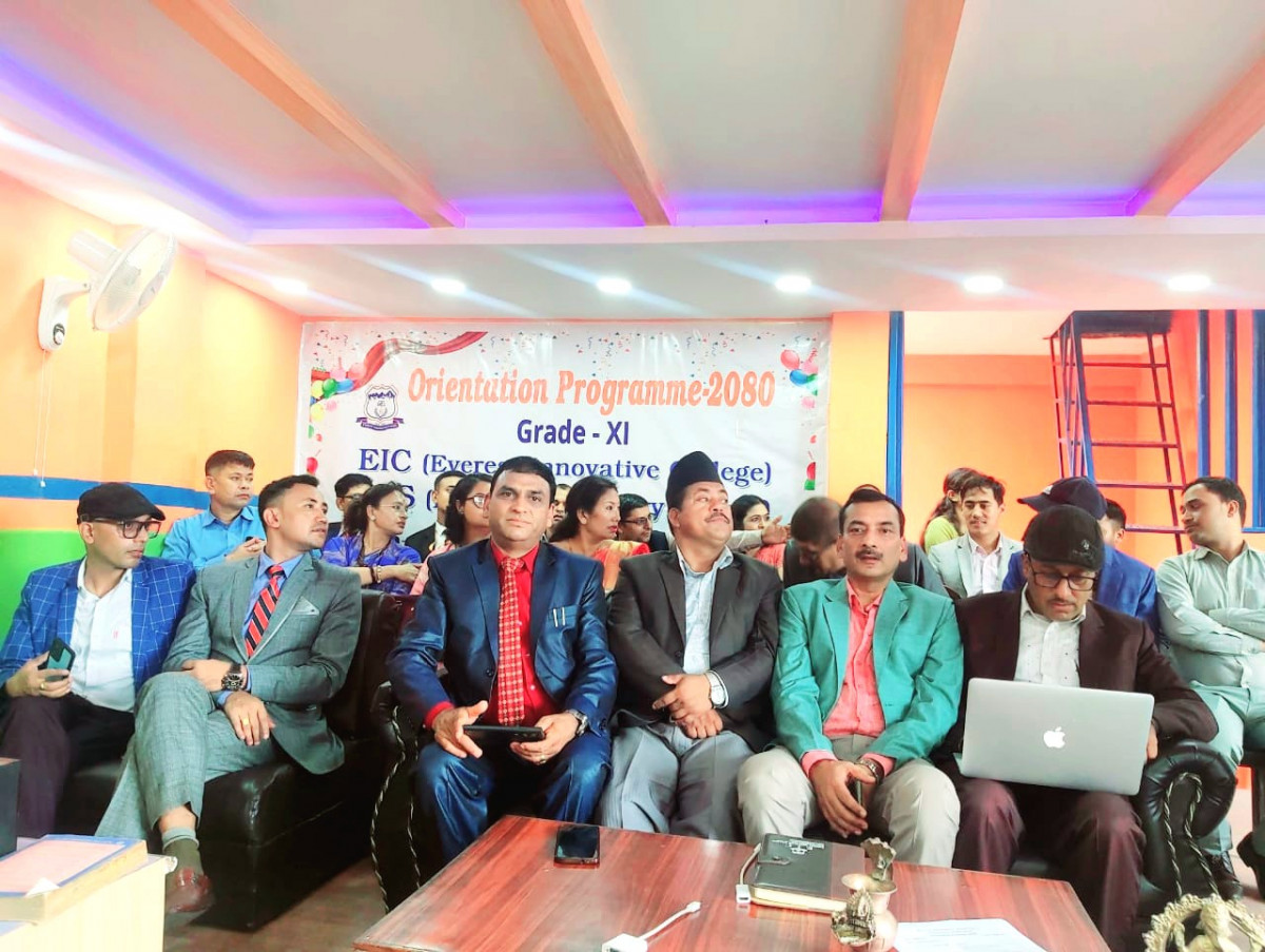 एभरेस्ट इनोभेटीभ कलेजद्वारा विद्यार्थीलाई अभिमुखिकरण