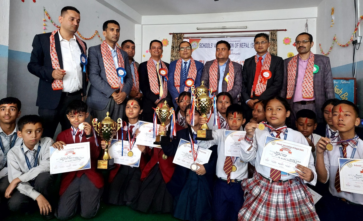 बाल दिवसको अवसरमा सानद्वारा हिज्जे प्रतियोगिता आयोजना
