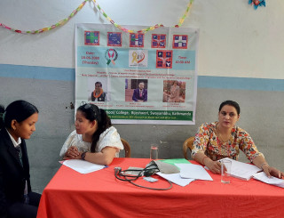 द सनसाईन स्कुल/ कलेजद्वारा बृहद स्वास्थ परिक्षण कार्यक्रम सम्पन्न