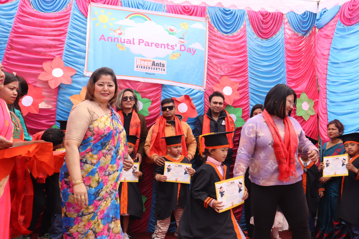 बीजआन्टस् किन्डरगार्टेनले गर्यो विद्यार्थी दिक्षित