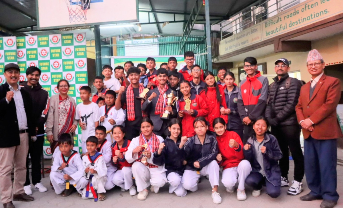 फ्युचर स्टार स्कुलले आयोजना गरेको पहिलो अन्तर-विद्यालय तेक्वान्दो प्रतियोगिता सम्पन्न