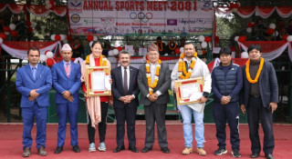 बार्षिक खेलकुदमा रेडियन्ट रिडर्स एकेडेमीले गर्यो एरिका र कुशललाई सम्मान