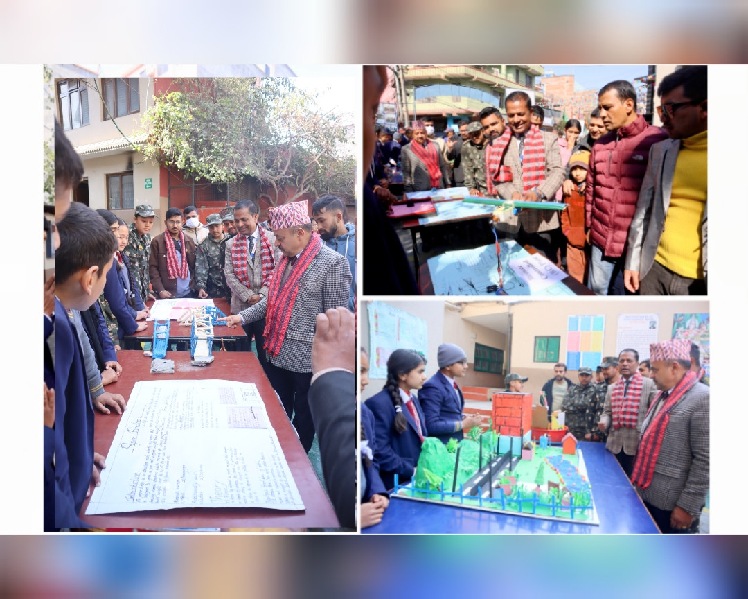 विज्डम एकेडेमीले गर्यो बिज्ञान, कला तथा शिल्प प्रदर्शनी