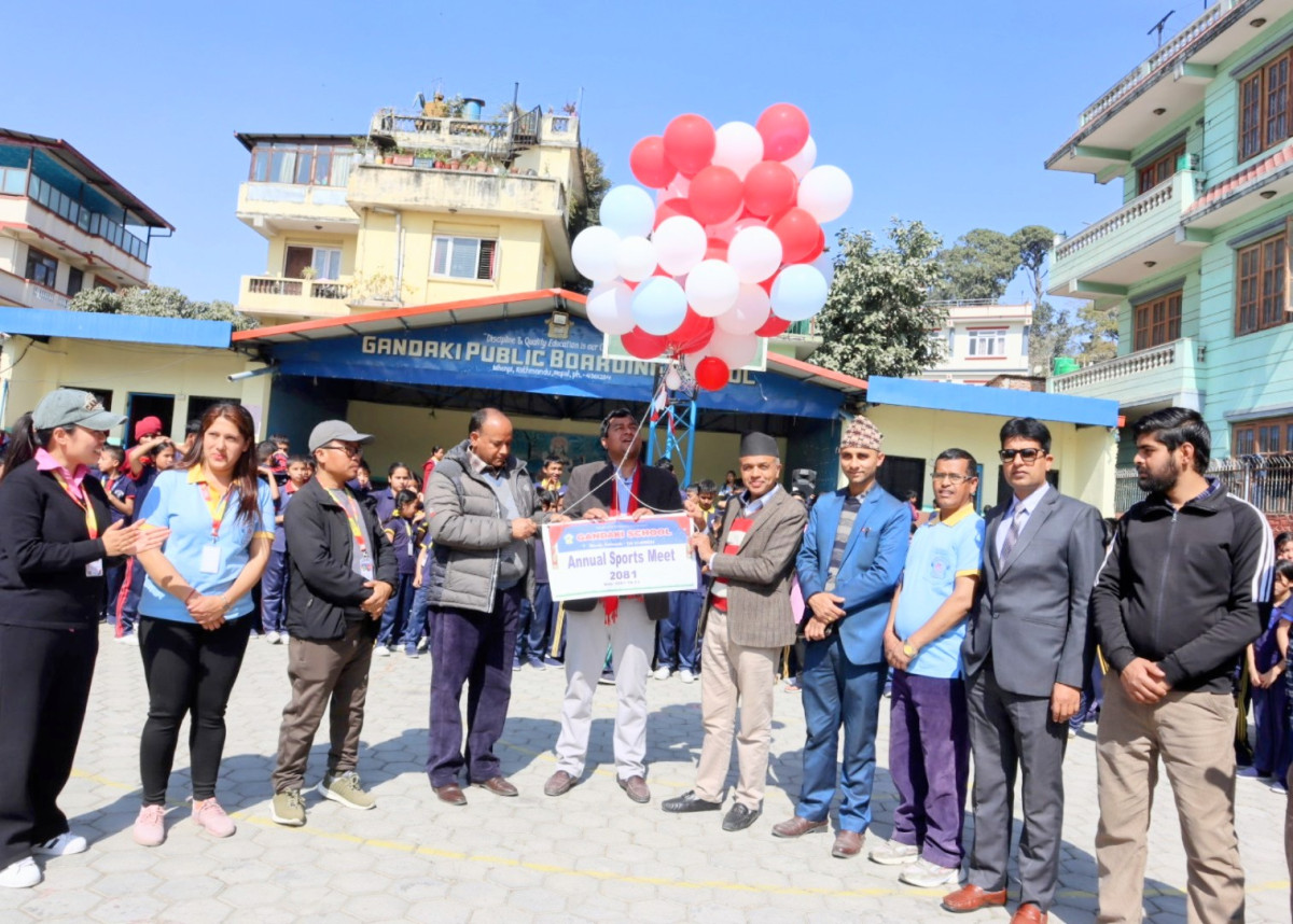 गण्डकी पब्लिक स्कुलको वार्षिक खेलकुद सप्ताह भब्य रुपमा उद्घाटन