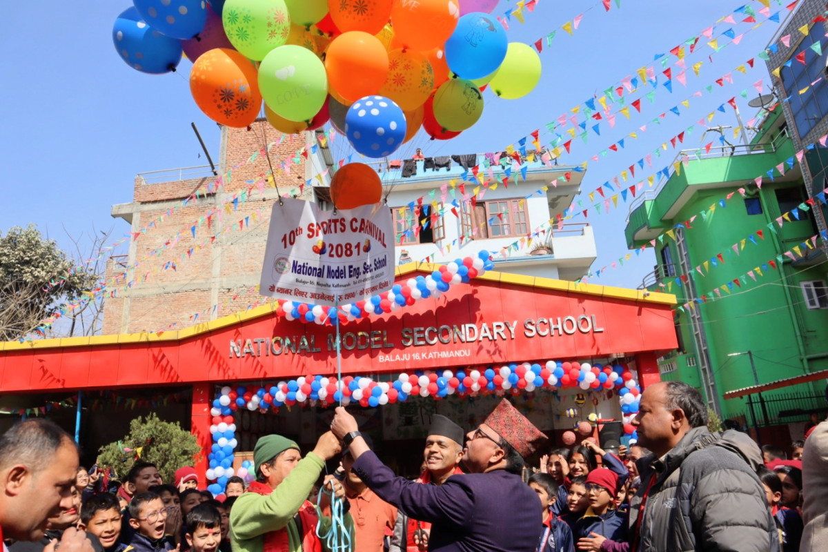 नेशनल मोडेल स्कुलको १०औं वार्षिक खेलकुद महोत्सव उद्घाटन