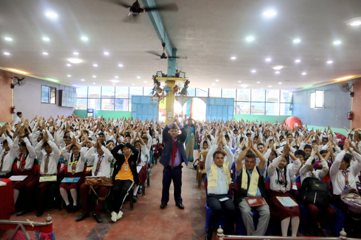 माइलस्टोनले गर्यो विद्यार्थी मोटिभेसन कार्यक्रम