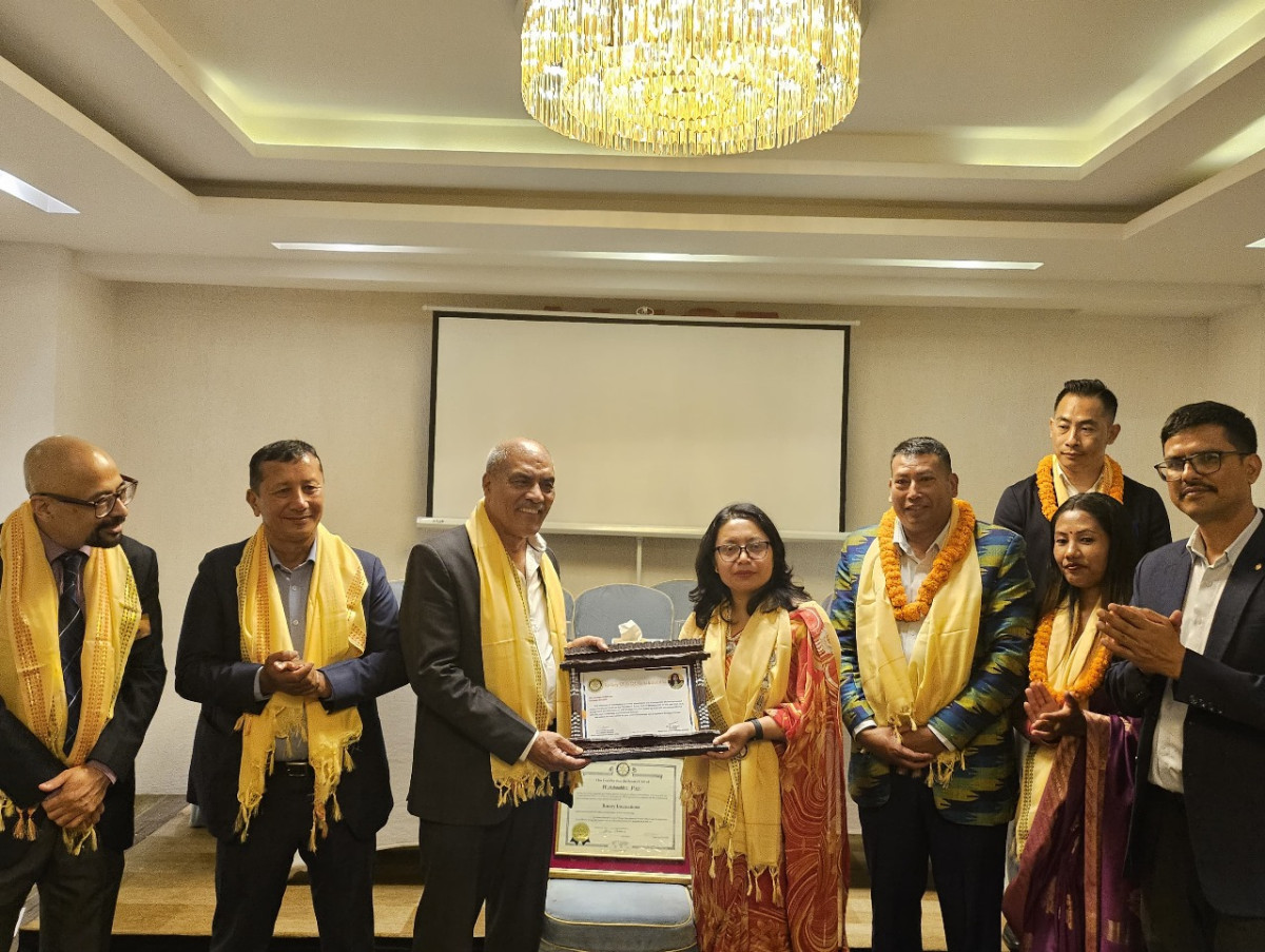 शिक्षा पत्रकार समाजका महासचिब तण्डुकारले प्रेसिडेन्टको सपथ लिए
