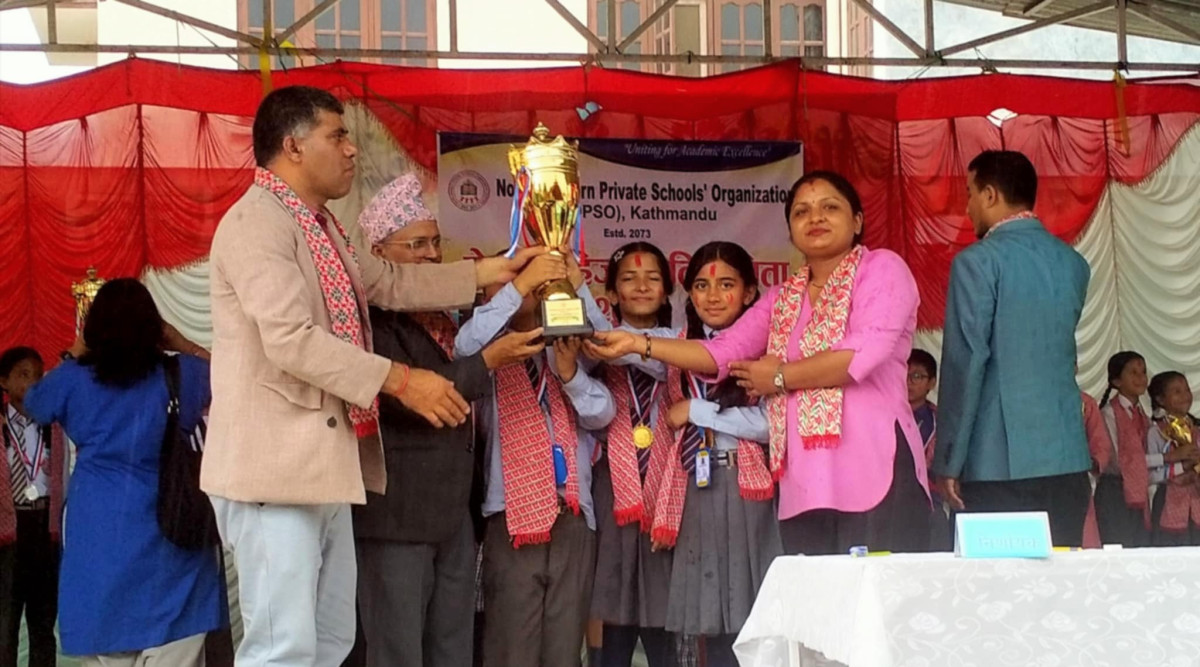 नोप्सोद्वारा आयोजित हिज्जे प्रतियोगितामा वाटिका स्कुल प्रथम