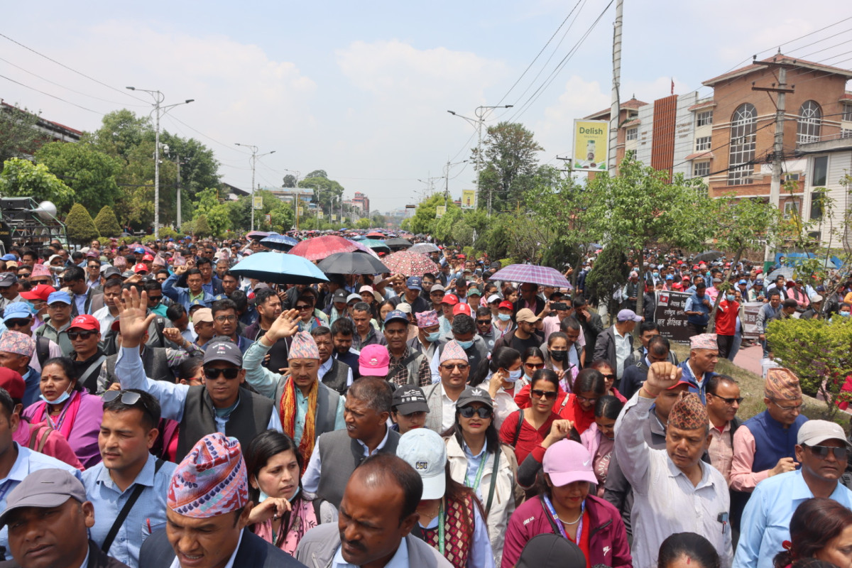 देशभरका स्थानीय तहमा धर्ना दिँदै महासंघ