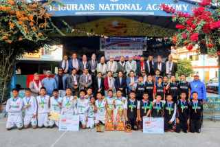 प्याब्सन काठमाडौँ जिल्ला स्तरीय बास्केटबल उपाधि रेडियन्ट पब्लिकलाई