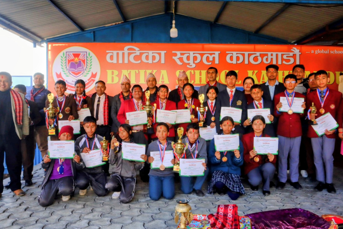 नोप्सोद्वारा आयोजित क्विज कन्टेस्टको उपाधी विभूति स्कुललाई