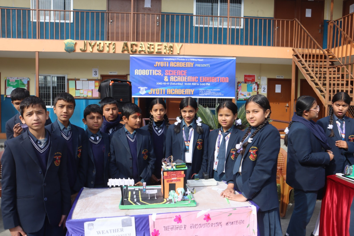ज्योति एकेडेमीको रोबोटिक्स, विज्ञान तथा शैक्षिक प्रदर्शनी सम्पन्न