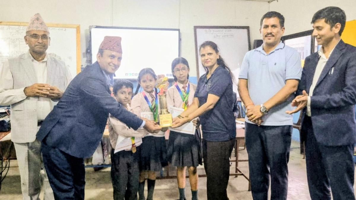 ओप्सको नेपाली हिज्जे प्रतियोगितामा विभूति विद्यालयका विद्यार्थी प्रथम