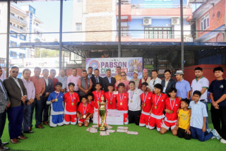 प्याब्सन कप यू–१६ फुटसल प्रतियोगिता सम्पन्न : पिस पोइन्ट विजेता, बुढानीलकण्ठ उपविजेता